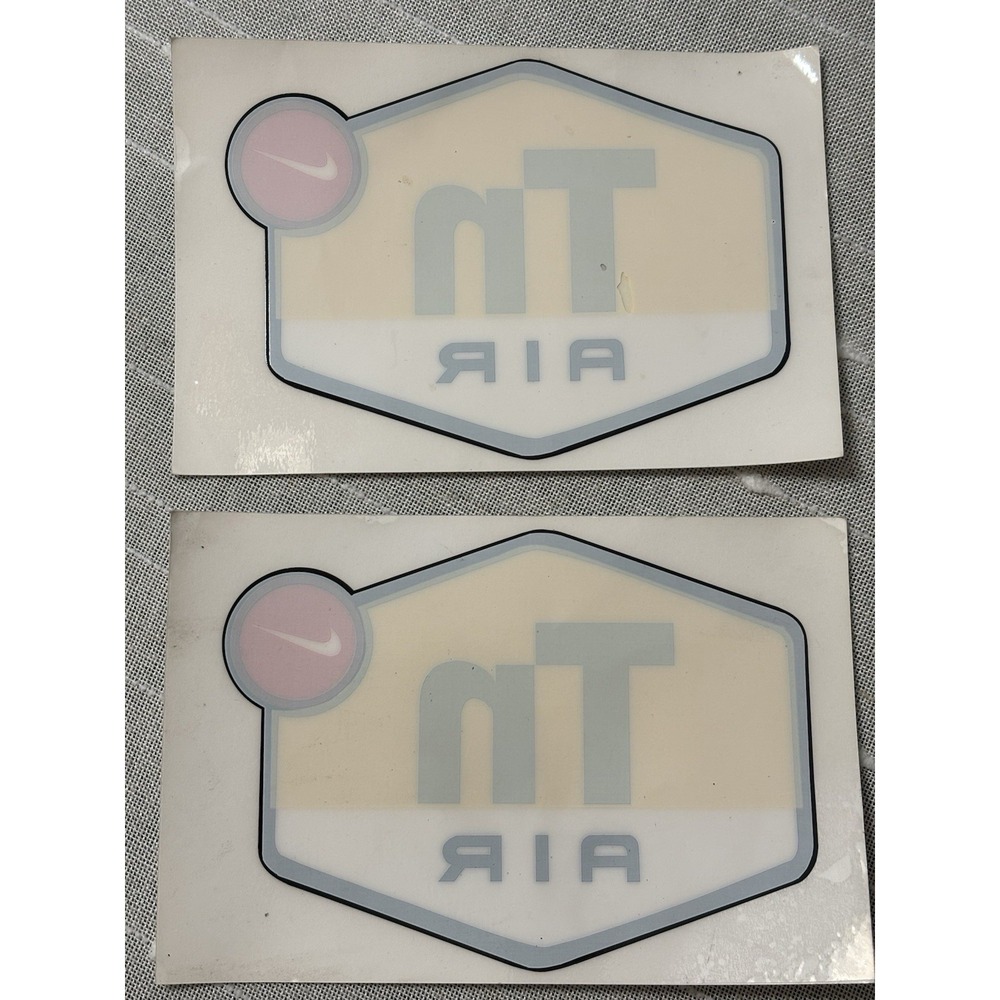 Vintage Nike Tuned Up TN Unused Window Cling Sticker Set Of 2 90's Y2K